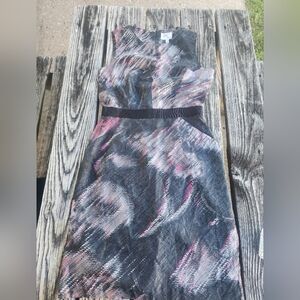 Milly Silk Graphic Print Dress Size 8